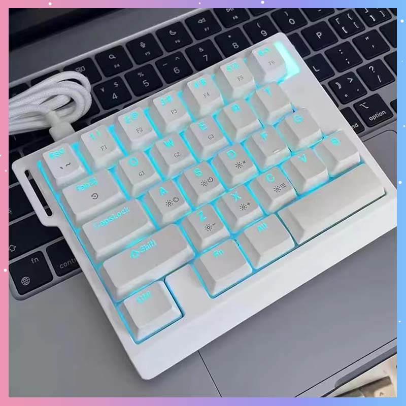 Gaming Keyboard Mechanical - Teclado Mecánico para Juegos HE30, 29