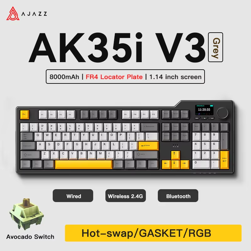 Gaming Keyboard Tkl - Teclado para Juegos Ajazz AK35I V3/V4