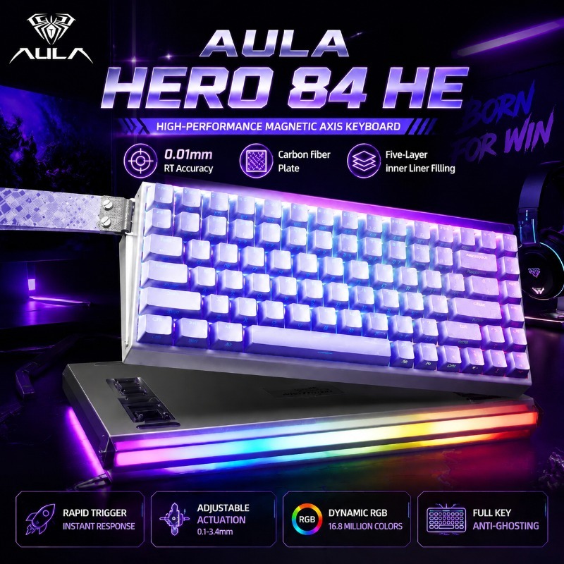 Gaming Keyboard Mechanical - Teclado Mecánico para Juegos AULA HERO84,