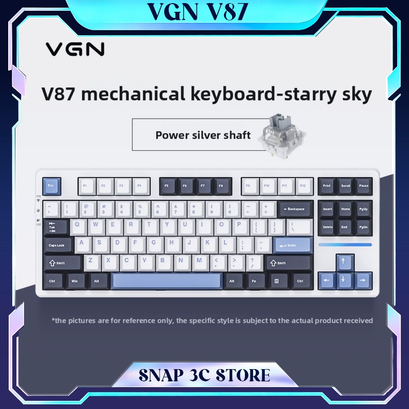 Gaming Keyboard Thocky - Teclado Mecánico Inalámbrico VGN V87 TKL,