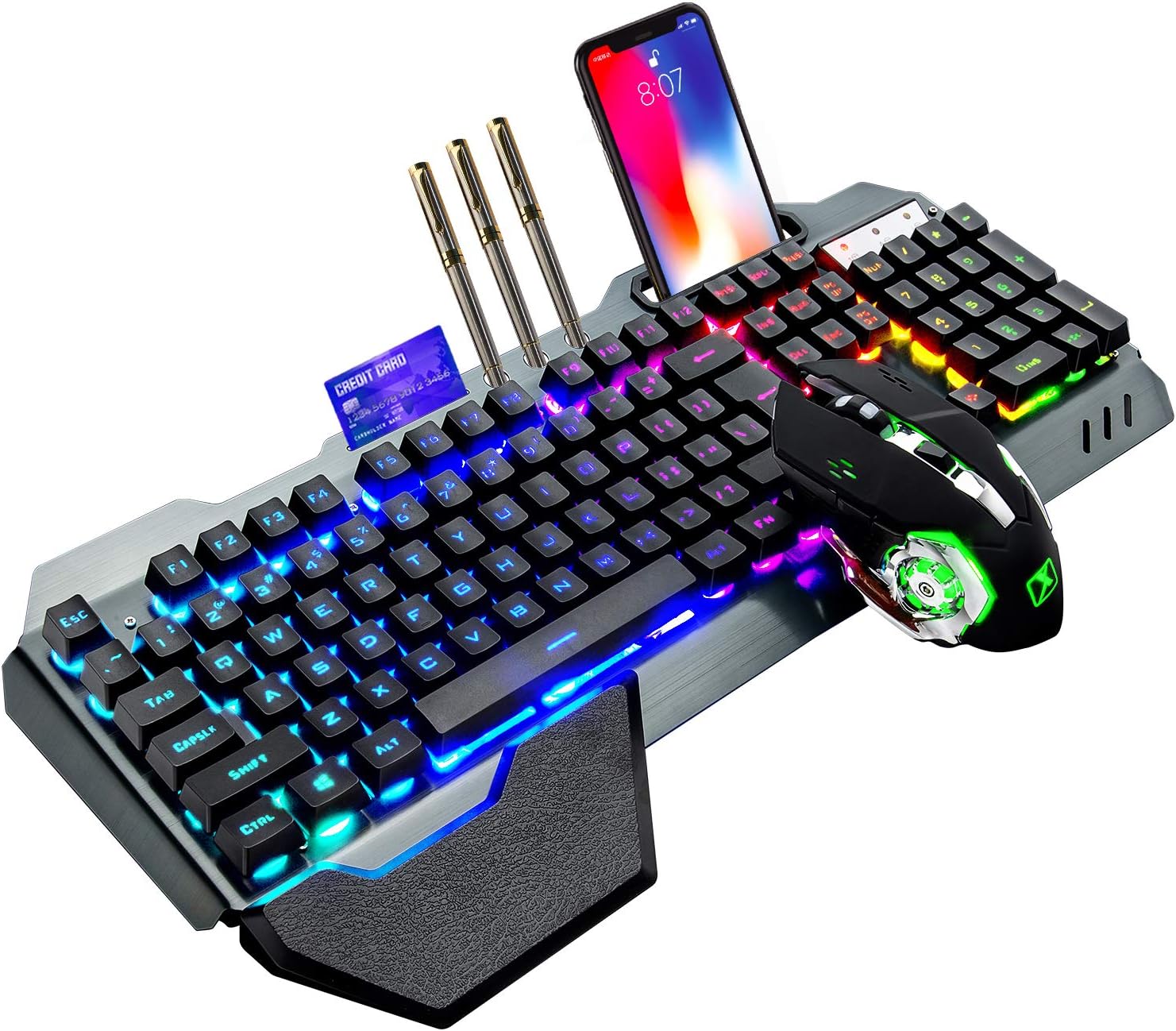 Gaming Keyboard Mouse Set - Combo de teclado y ratón inalámbricos