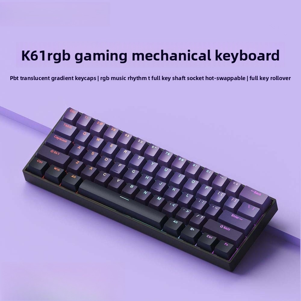 Gaming Keyboard Mobile - Teclado mecánico inalámbrico Bluetooth 2.4G 60%