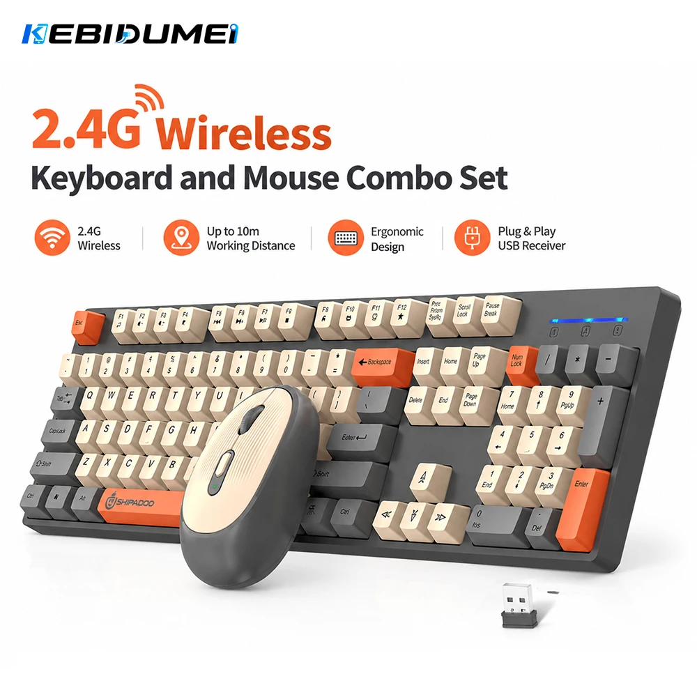Gaming Keyboard Mouse Set - KEBIDUMEI-Juego combinado de teclado y ratón