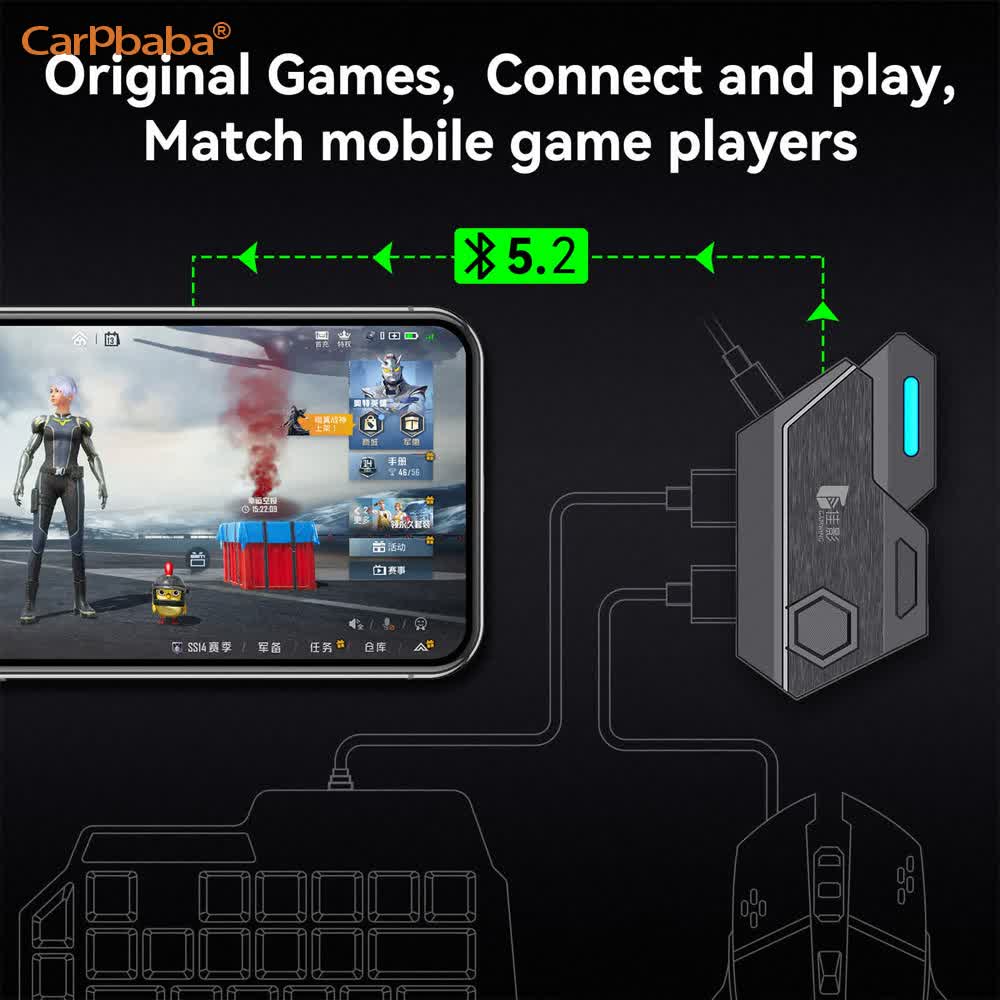 Gaming Keyboard Mobile - Convertidor de Teclado y Ratón Mix