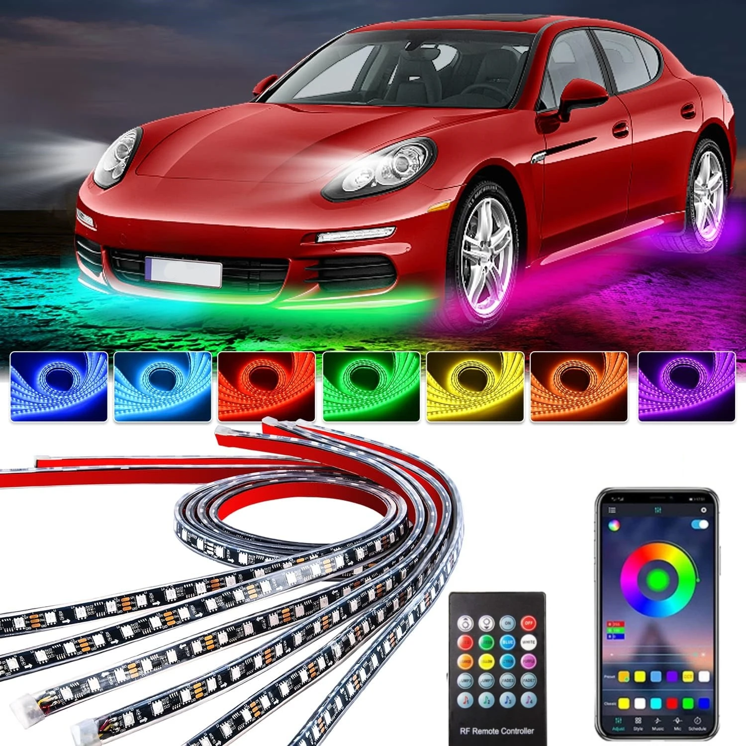 Rgb Underglow Strip - Tira Flexible de luces LED de
