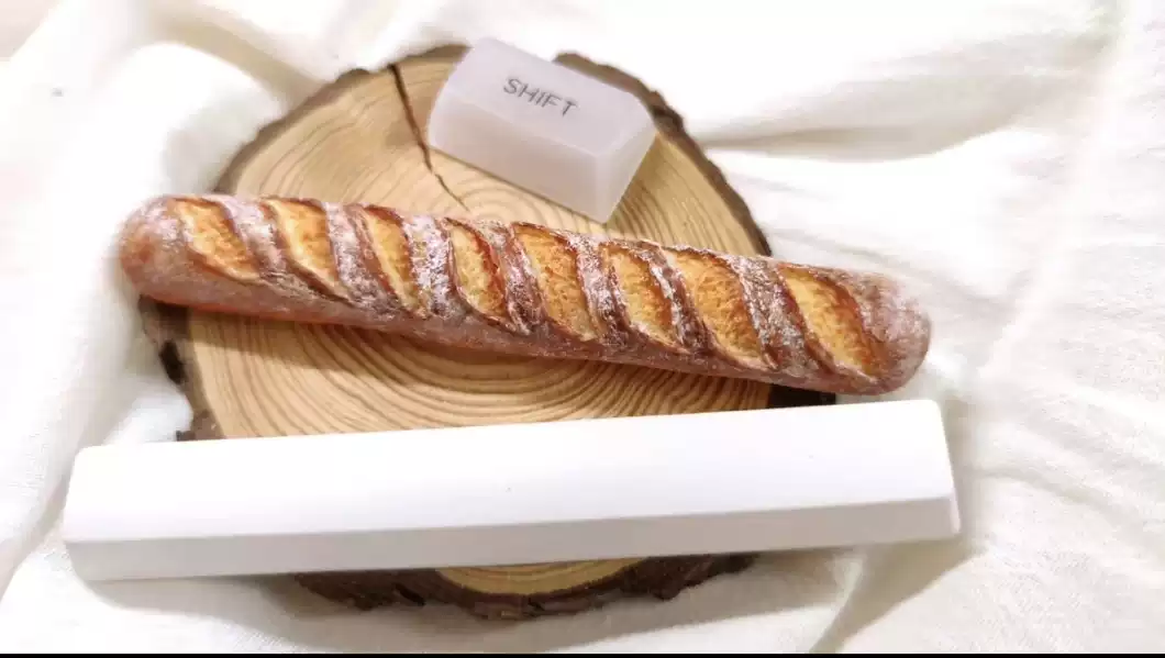 Gaming Keyboard Mechanical - Tecla Baguette Food Artisan Spacebar -