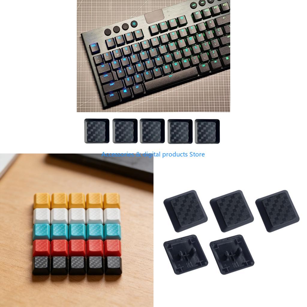 Gaming Keyboard Tkl - Teclas fibra carbono 77JD, teclas con
