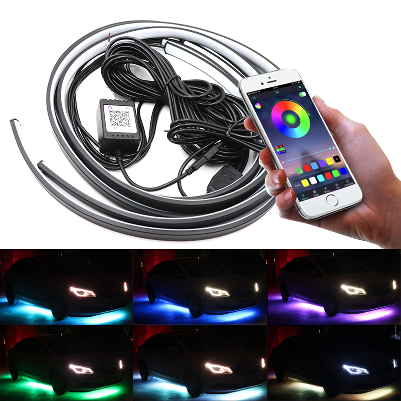 Rgb Underglow Strip - Niscarda-Tira de luces LED RGB para