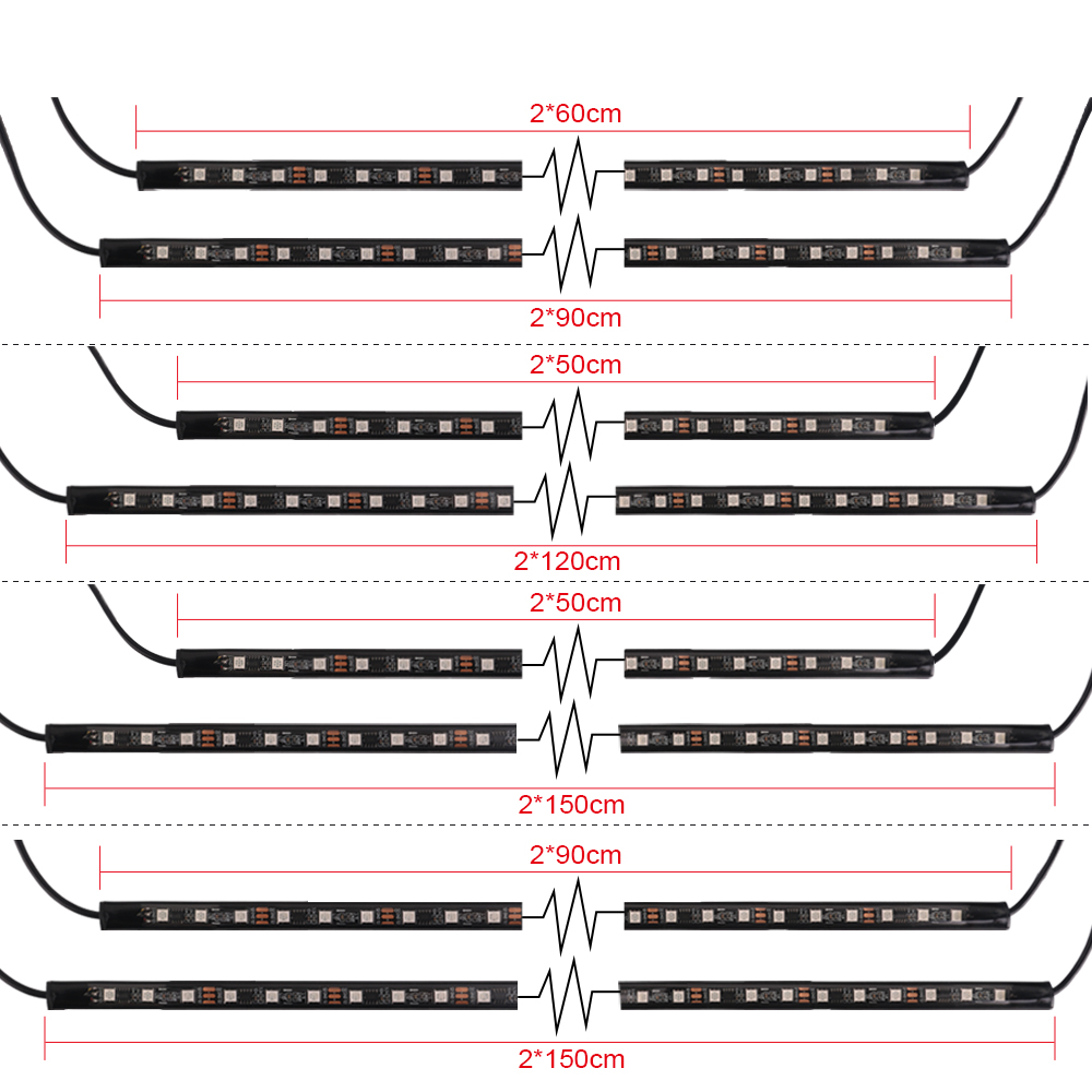 Tira de luces LED de neón RGB  - Rgb Underglow Strip reseña y precio