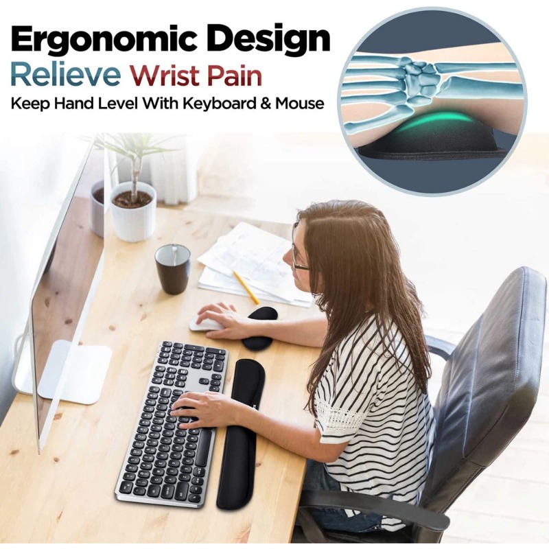 Reposamuñecas Ergonómico para  - Gaming Keyboard Mouse Set reseña y precio