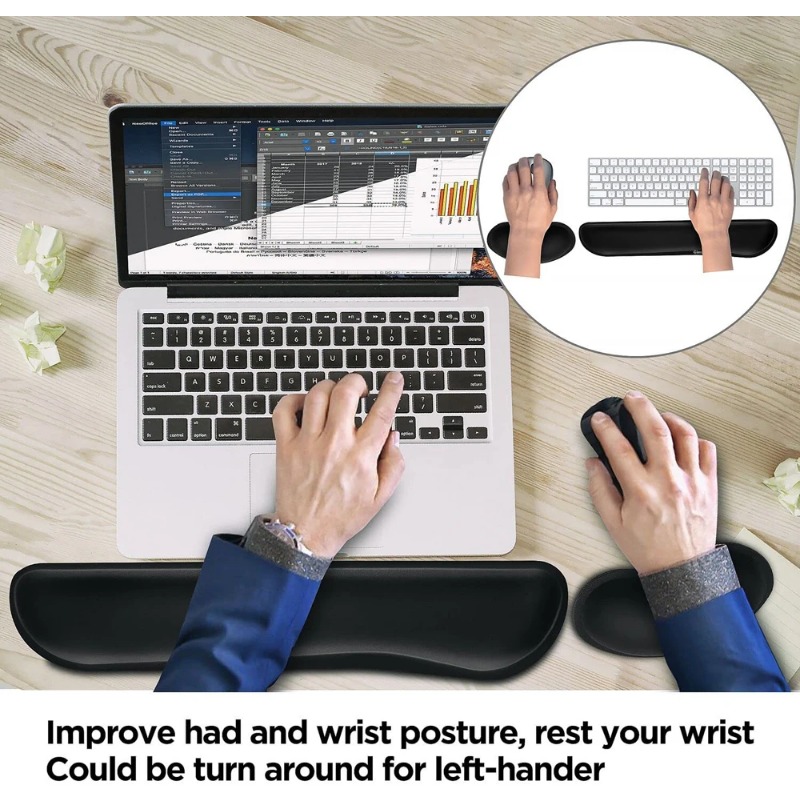 Reposamuñecas Ergonómico para  - Gaming Keyboard Mouse Set reseña y precio