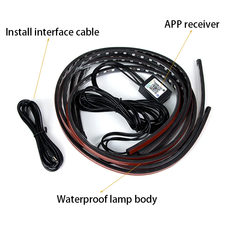 KIEND-tira de luces LED Flexib - Rgb Underglow Strip reseña y precio