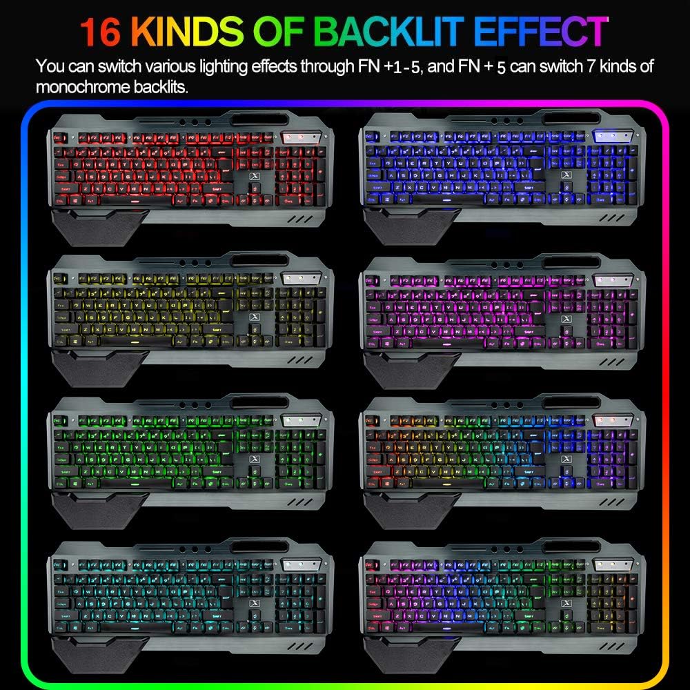 Combo de teclado y ratón inalá - Gaming Keyboard Mouse Set reseña y precio