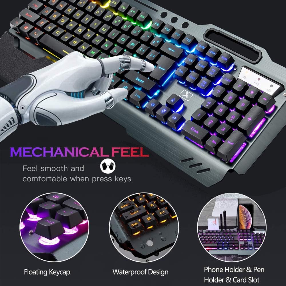 Combo de teclado y ratón inalá - Gaming Keyboard Mouse Set reseña y precio
