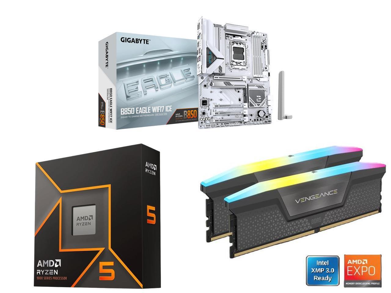 Placa base GIGABYTE B850 EAGLE - Corsair Ram Vengeance 16Gb reseña y precio