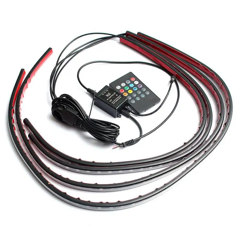 4x tira de LED Flexible RGB 50 - Rgb Underglow Strip reseña y precio