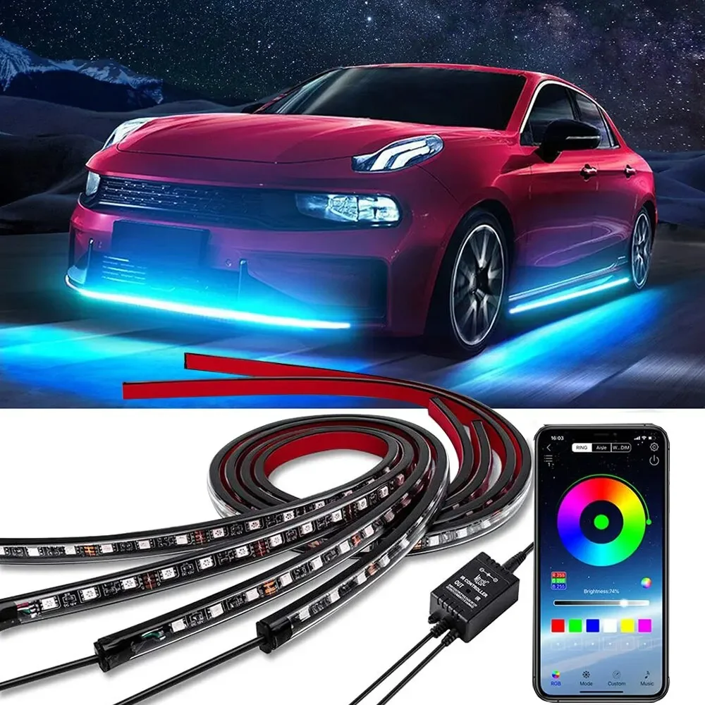 Luz LED de neón RGB para coche - Rgb Underglow Strip reseña y precio