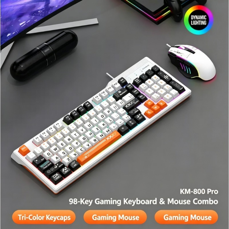 K8pro 3 en 1 Combo de Juego: T - Gaming Keyboard Mouse Set reseña y precio