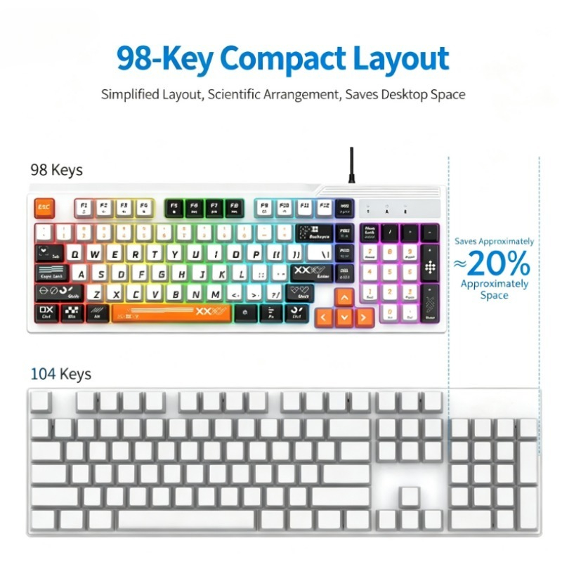 K8pro 3 en 1 Combo de Juego: T - Gaming Keyboard Mouse Set reseña y precio