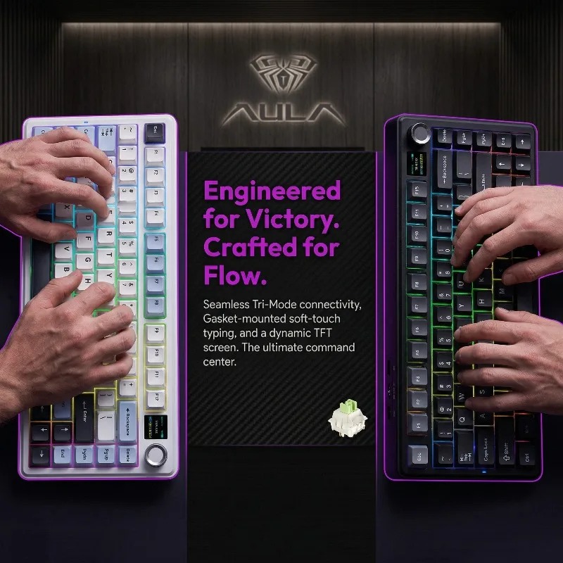 Teclado Mecánico AULA F75 Max, - Gaming Keyboard Mechanical reseña y precio