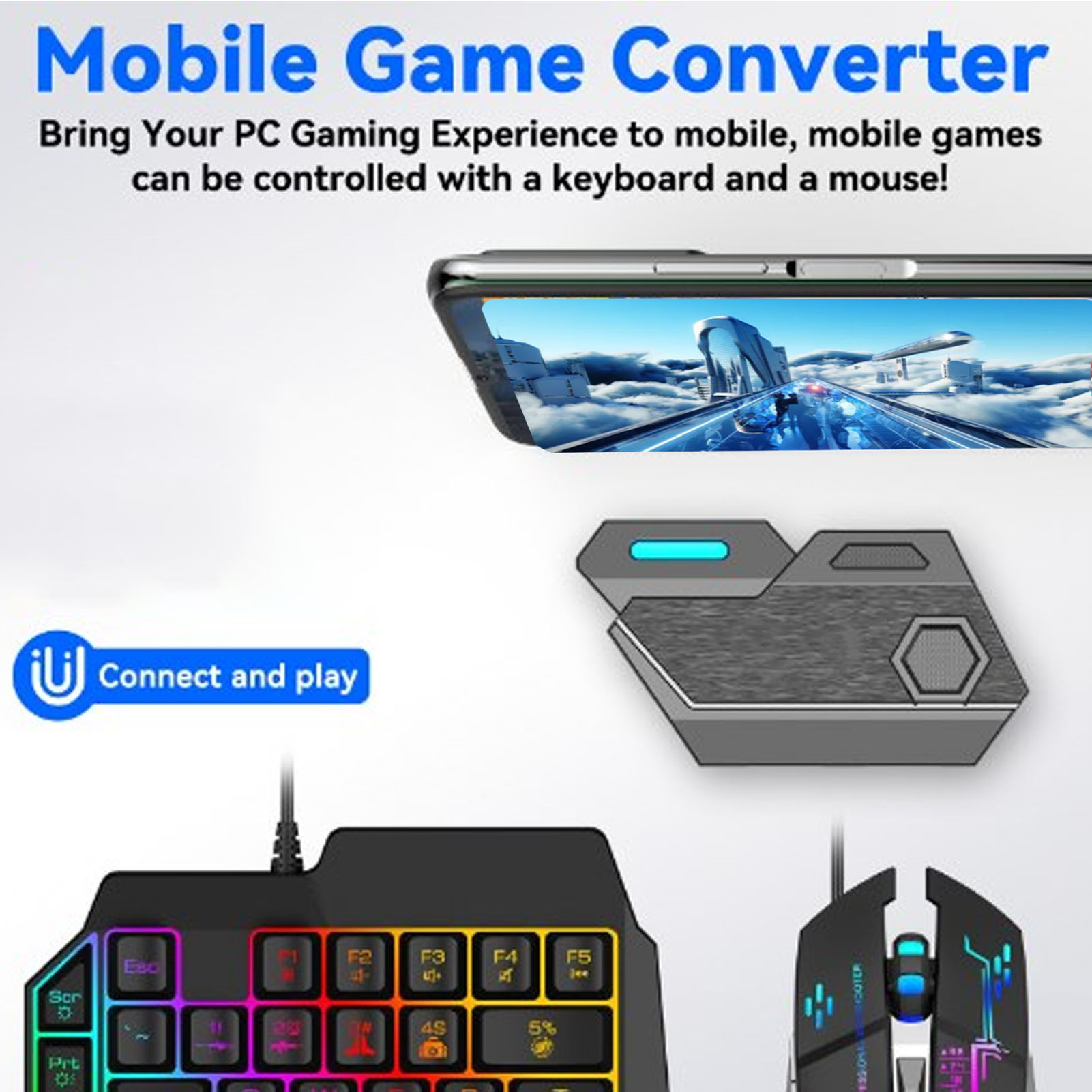 Paquete combinado de juegos pa - Gaming Keyboard Mobile reseña y precio