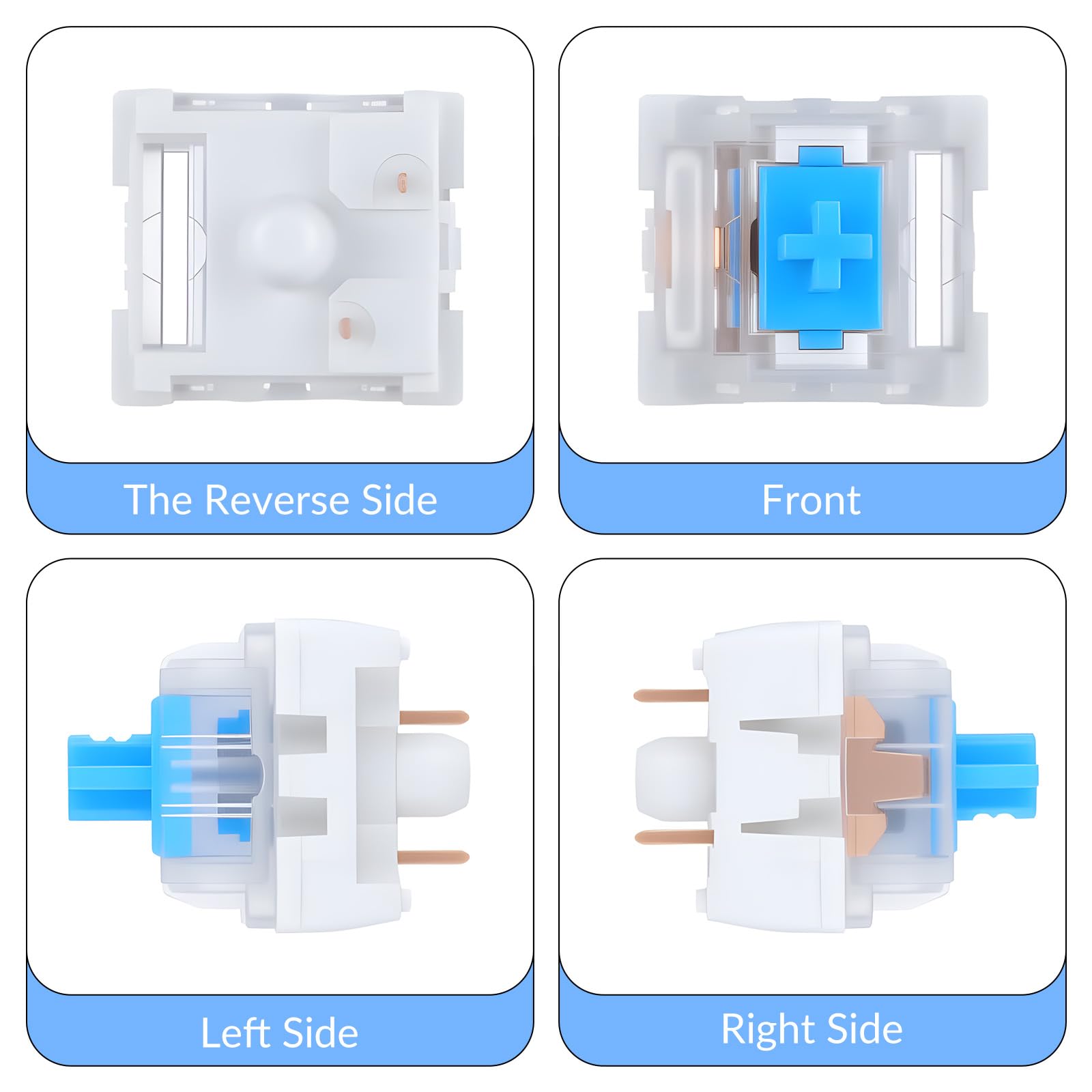 30 interruptores mecánicos par - Gaming Keyboard Blue Switches reseña y precio