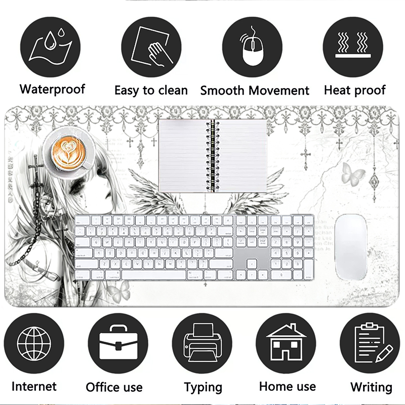 Alfombrilla de ratón de cuero, - Gaming Keyboard Mouse reseña y precio