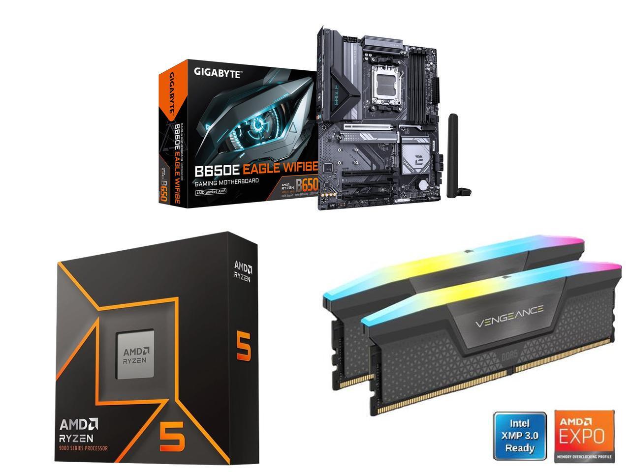 Placa base GIGABYTE B650E EAGL - Corsair Ram Vengeance 16Gb reseña y precio