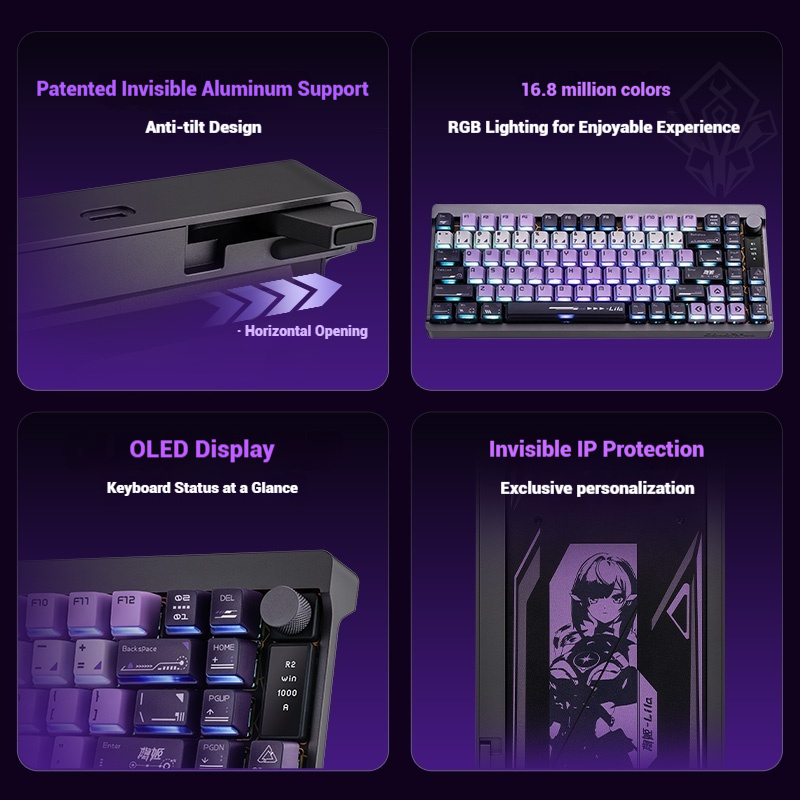 Teclado colorido StarChase 87  - Gaming Keyboard Mechanical reseña y precio